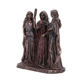 Front The Three Fates of Destiny Bronzed Ornament Figurine Nemesis Now D5999W2