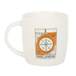 The Wheel of Fortune Vintage Style Tarot Card X Ceramic Mug Side