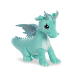 Sparkle Tales Willow Aqua Dragon Soft Plush Aurora World Front Side