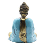 Sitting Buddha Teal and Gold Ornament