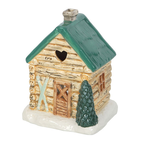 Ski Chalet Cabin Ceramic Oil Warmer Burner