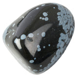 Medium Tumble Stone Snowflake Obsidian Polished Example of Tumblestone