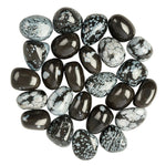 Medium Tumble Stone Snowflake Obsidian Polished Tumblestone