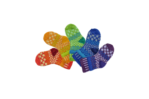 Solmate Prism Baby Babies Socks Mismatched 2 Pairs with a Spare Small 