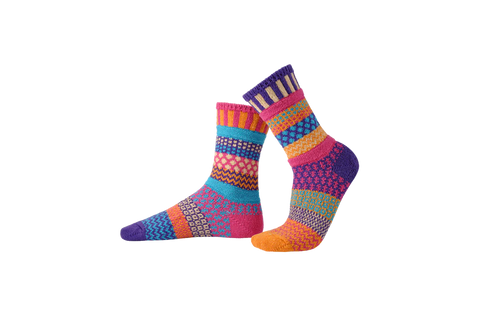 Solmate Sunny Mismatched Crew Socks Small