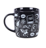 Spellbound Secrets Mystical Print Ceramic Mug Side