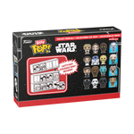 Star Wars Han Solo Chewbacca Greedo and Mystery Funko Bitty Pop Collection Box Back 71513 at Mystical and Magical The Piece Hall Halifax UK