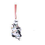 Star Wars Stormtrooper In Fairy Lights Decorative Hanging Ornament Nemesis Now B6414X3 Side on