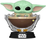 Star Wars The Mandalorian Grogu in Pram Funko Pop box 823 Bobblehead