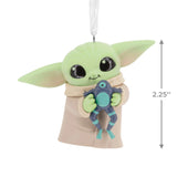 Size Guide he Mandalorian Grogu with Arges Frog Hanging Decoration Star Wars Hallmark