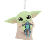 Star Wars The Mandalorian Grogu with Arges Frog Hanging Decoration