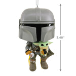 Disney Star Wars The Mandalorian with Grogu Hallmark Hanging Ornament Decoration Size