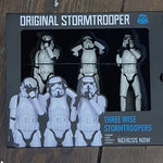 Star Wars Set of Three Wise Original Stormtroopers Nemesis Now Boxed