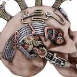 Strike a Chord Steampunk Skull Figurine Cogs