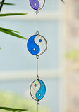 Close Up Suncatcher String of 6 Resin Yin Yang Light Catchers