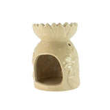 Side Vent Hole Sunflower Pastel Beige Ceramic Oil Burner