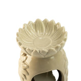 Top Sunflower Pastel Beige Ceramic Oil Burner