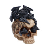 Front of Swarm of Shadows Bats on Skull Gothic Figurine Nemesis Now U7848C26