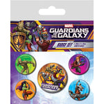 The Guardians Of The Galaxy Characters 5 Badge Pack