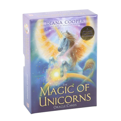 Font Box of The Magic of Unicorns Oracle Card Deck by Diana Cooper