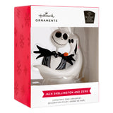 Boxed The Nightmare Before Christmas Jack Skellington and Zero Hanging Decoration