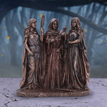 On display The Three Fates of Destiny Bronzed Ornament Figurine Nemesis Now D5999W2