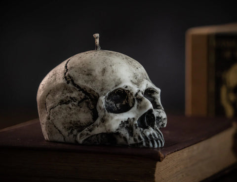 The Upturned Cauldron The Oracle Skull Unscented Candle