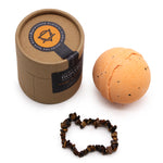 Tiger Eye Crystal Jewellery Orange and Mandarin Bath Bomb