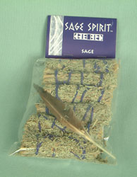 Pack of 6 Mini 4 inch Sage Smudge sticks with Feather