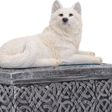 Head Ghost Wolf Trinket Box with Lid Nemesis Now U7752C26