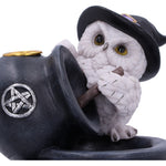 Top Snowy Brew Owl Backflow Cauldron Incense Burner