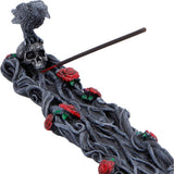 Top facing Twilight Bloom Gothic Raven Incense Stick Holder Nemesis Now K7488A26