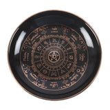 Wheel of the Year Ceramic Incense Holder Plate top
