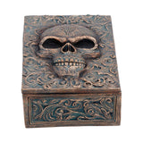 Treasured Remains Skull Trinket Box Gothic Nemesis Now U7609B26 top