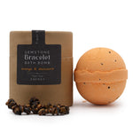 Tube Tiger Eye Crystal Jewellery Orange and Mandarin Bath Bomb