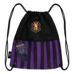Wednesday Addams Drawstring Bag Nevermore Academy