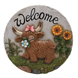Welcome Stepping Stone Highland Cow Country Living