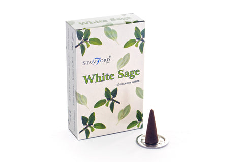 White Sage Stamford Incense Cones