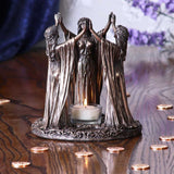 Wicca Ceremony Triple Goddess Tealight Holder display picture