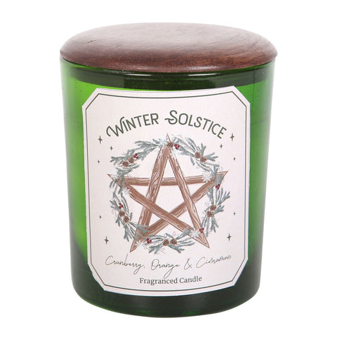 Winter Solstice Cranberry, Orange and Cinnamon Fragranced Candle