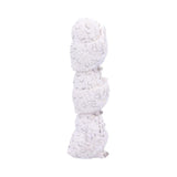 Wisest Totem Three Wise White Owls Ornament Side