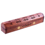 Wooden Incense Stick and Cone Burner Box Holder