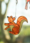 Woodland Animal Squirrel Resin Suncatcher