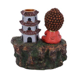 Back Zen Temple Buddha Backflow Incense Cone Burner