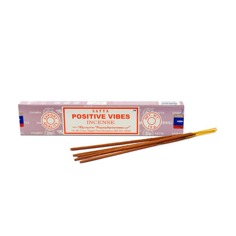 Satya Positive Vibes Incense Sticks 15g from Mystical and Magical Halifax