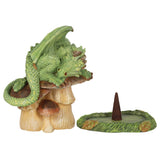 showing cone Anne Stokes Let Sleeping Dragons Lie Incense Cone Burner