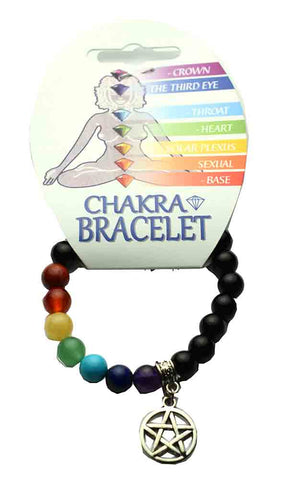 Chakra Bracelet - Pentacle Charm