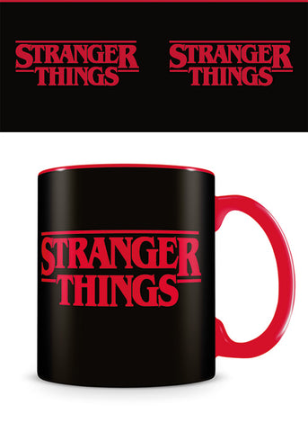Stranger Things Logo Mug (Red / Black)
