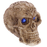 Mini Celtic Skull with Gem Eyes Blue