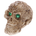 Green Mini Celtic Skull with Gem Eyes